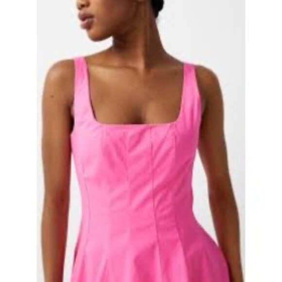 New STAUD Wells Dress Plumeria Pink Sz 0 Retails $395 - Picture 4 of 7